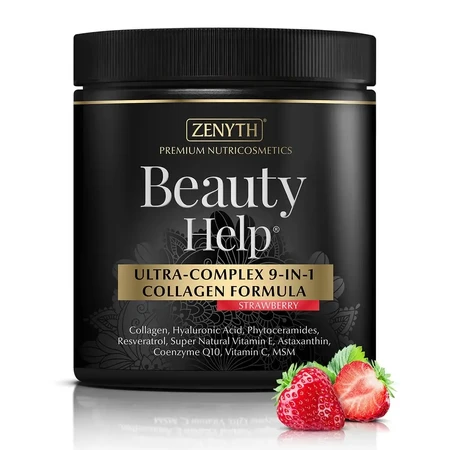 Beauty Help 9-in-1 Collageen Aardbei, 300 g, Zenyth