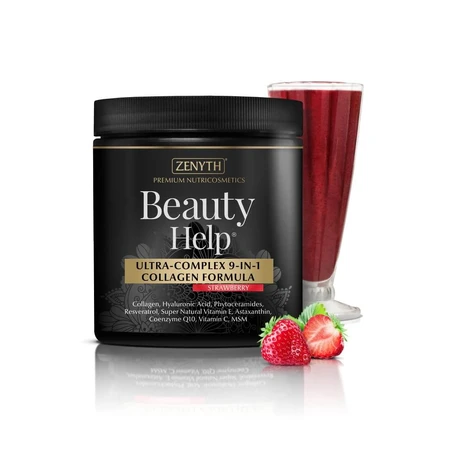 Beauty Help 9-in-1 Collageen Aardbei, 300 g, Zenyth