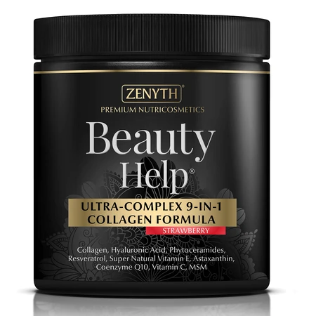 Beauty Help 9-in-1 Collageen Aardbei, 300 g, Zenyth