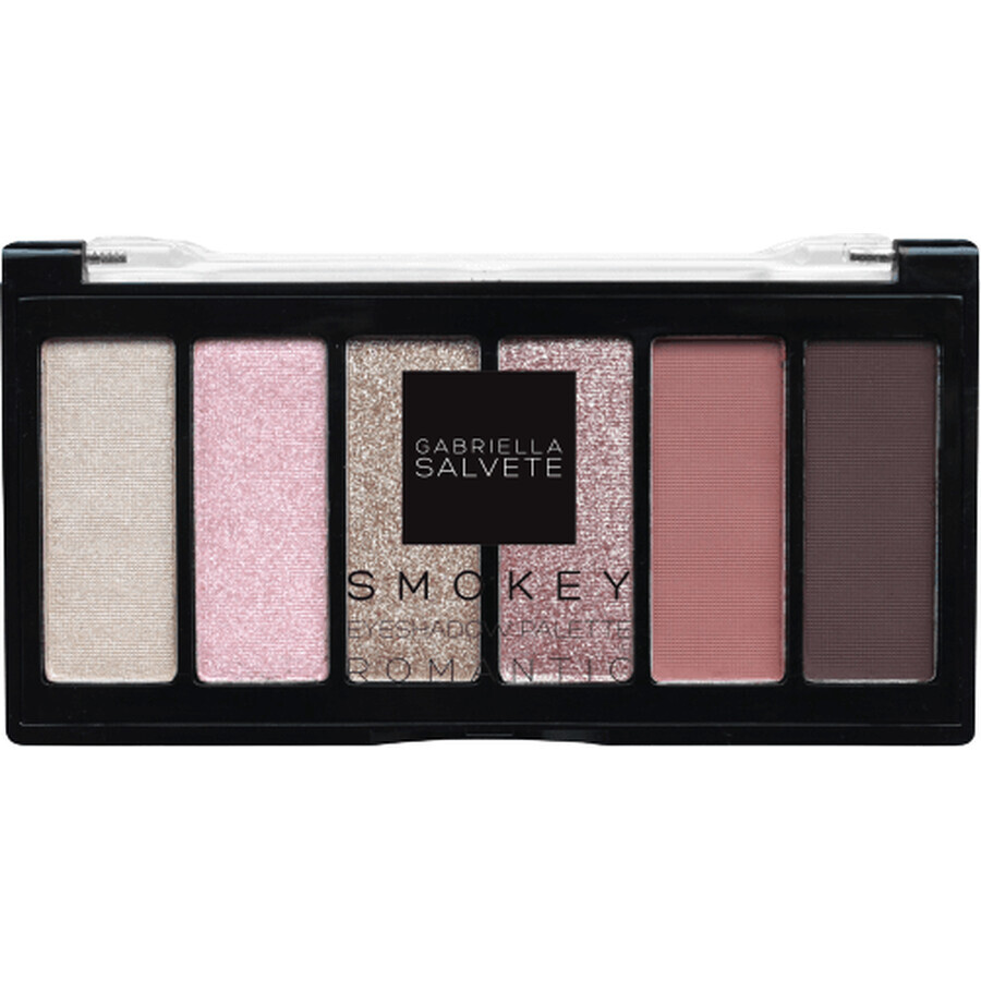 Gabriella Salvete Paleta de sombras de ojos 6 Paleta de sombras de ojos 02 Smokey Romantic 12,5 g