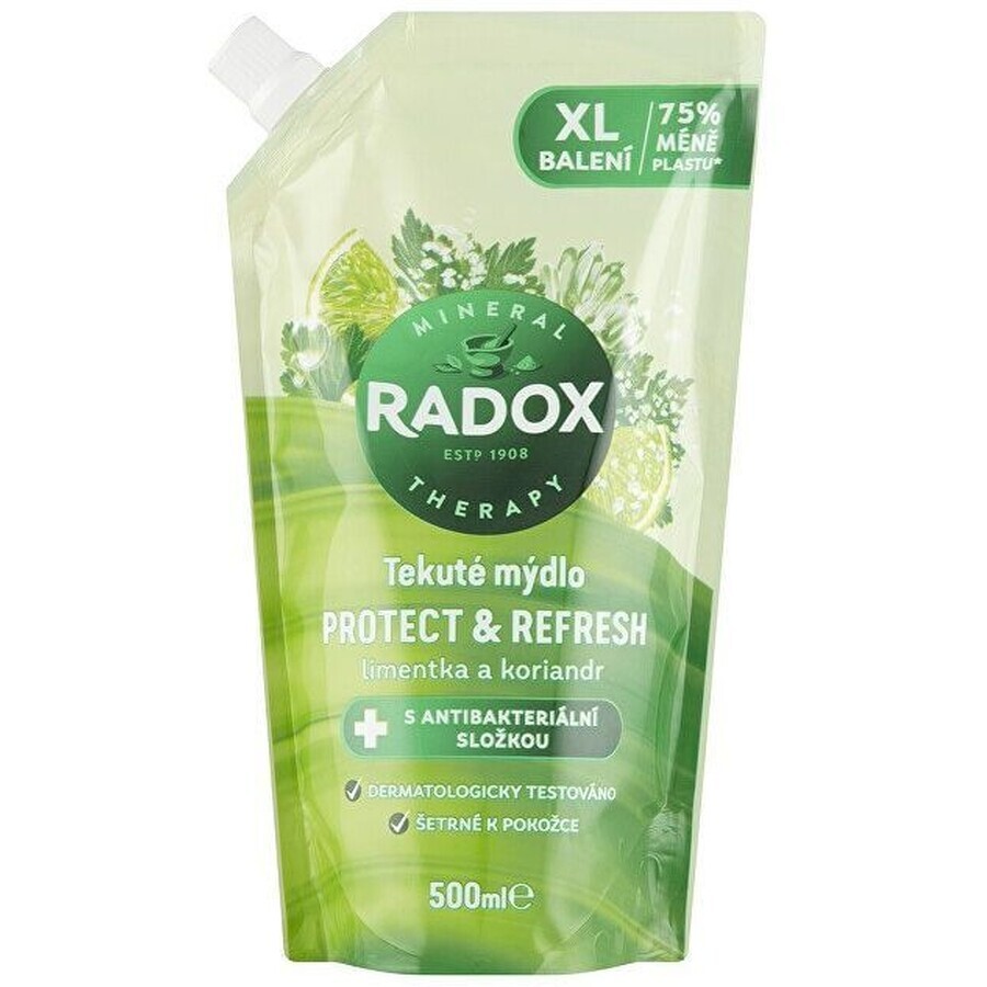 Radox Sapone liquido con ingrediente antibatterico Protect + Refresh 500 ml