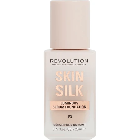Revolution Skin Silk Silk Serum Foundation Foundation F3 Makeup 23 ml