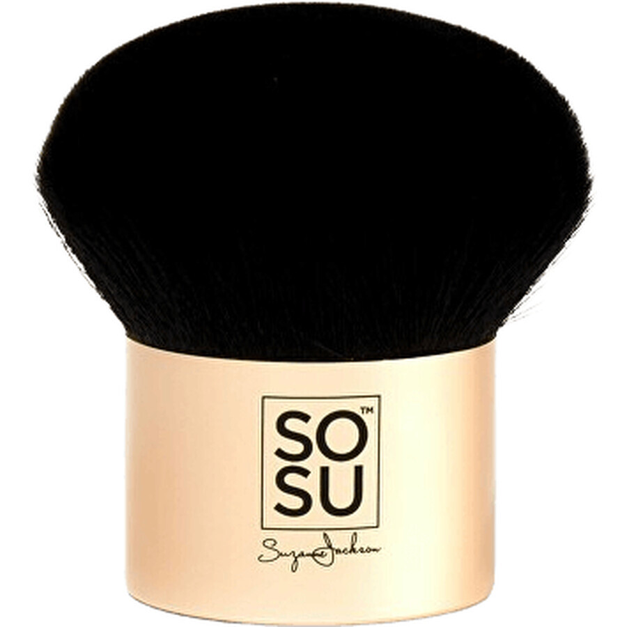 Pennello cosmetico kabuki con goccia d'oro