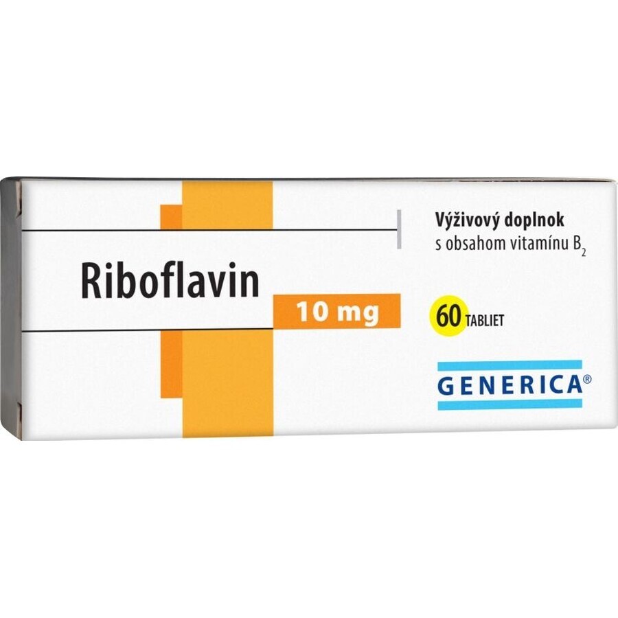 Generica Riboflavin 10 mg 60 Tabletten
