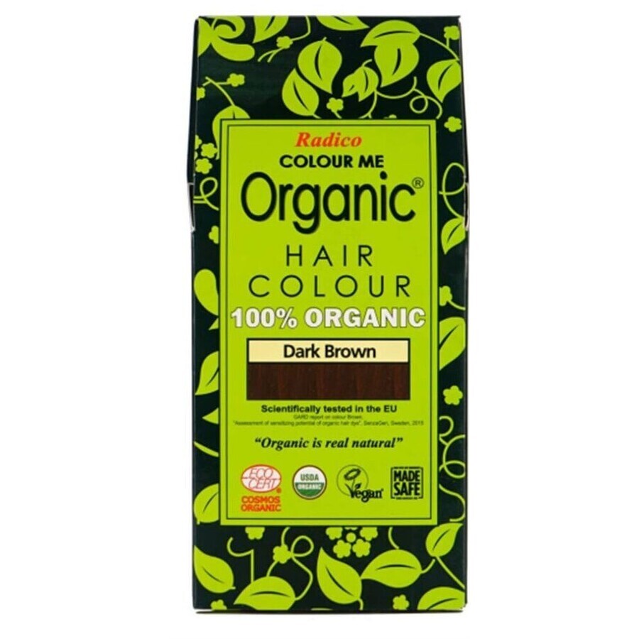 Radico Natural vopsea de păr BIO maro închis 100 g