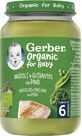 Gerber brocoli bio avec pois et dinde 190 g