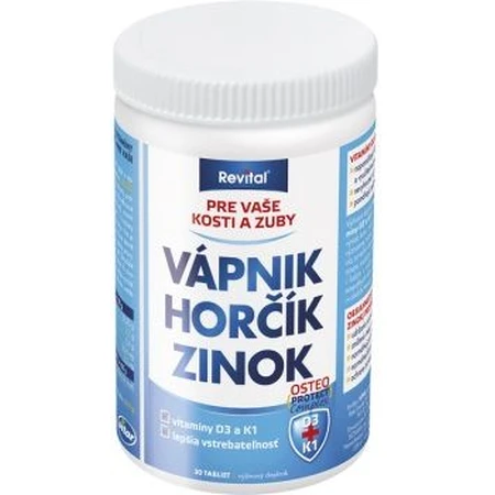 Vitar Calcio + Magnesio + Zinc + Vitaminas D3 y K1 150 comprimidos