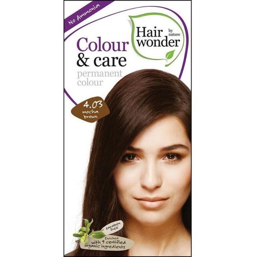 Hair wonder Color natural de larga duración Marrón moca 4.03, 100 ml