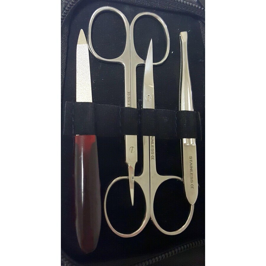 Set manicure da uomo Surgana, argento 6 pezzi Set manicure da uomo Surgana, argento 6 pezzi