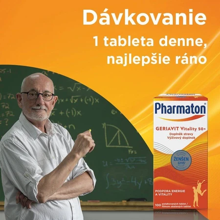 Pharmaton Geriavit Vitaliteit 50+ 100 tabletten