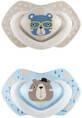 Canpol babies BONJOUR PARIS symmetrical silicone pacifier set BONJOUR PARIS blue 0-6m 2 pieces