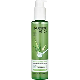 Garnier BIO Intensieve reinigingsgel met essentiële citroengrasolie en aloë vera 150 ml