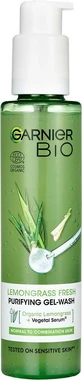 Garnier BIO Intensieve reinigingsgel met essentiële citroengrasolie en aloë vera 150 ml