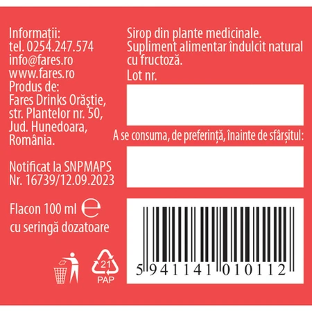 Bebe Biosept syrup, A19, 100 ml, Fares