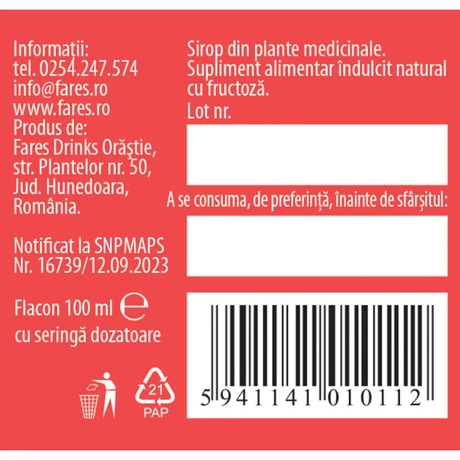 Bebe Biosept syrup, A19, 100 ml, Fares