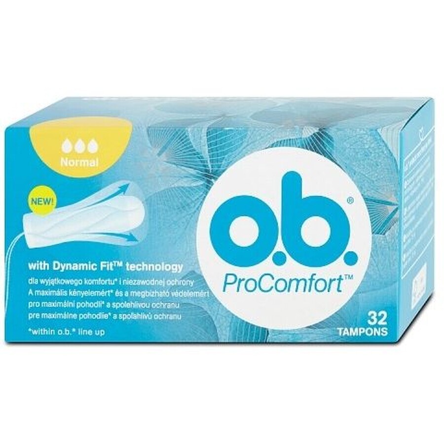 Boutique O.b. ProComfort Normal Sanitary Pads 32 pcs O.b. ProComfort Normal Sanitary Pads 32 pcs