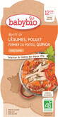 Babybio Menu l&#233;gumes avec poulet et quinoa 2 x 200 g