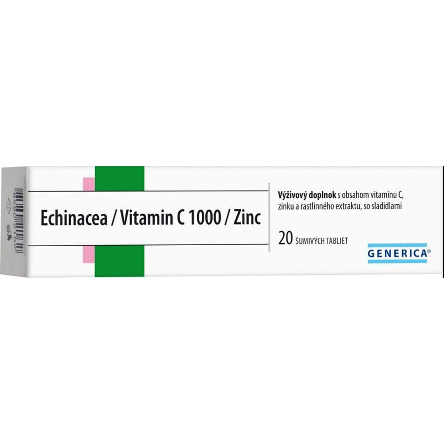 Generica Echinacea/Vitamine C 1000/Zink 20 bruistabletten
