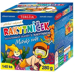 Terezia Sanddorn Sea World Multivitamin-Gelees mit Sanddorn 140 Stück