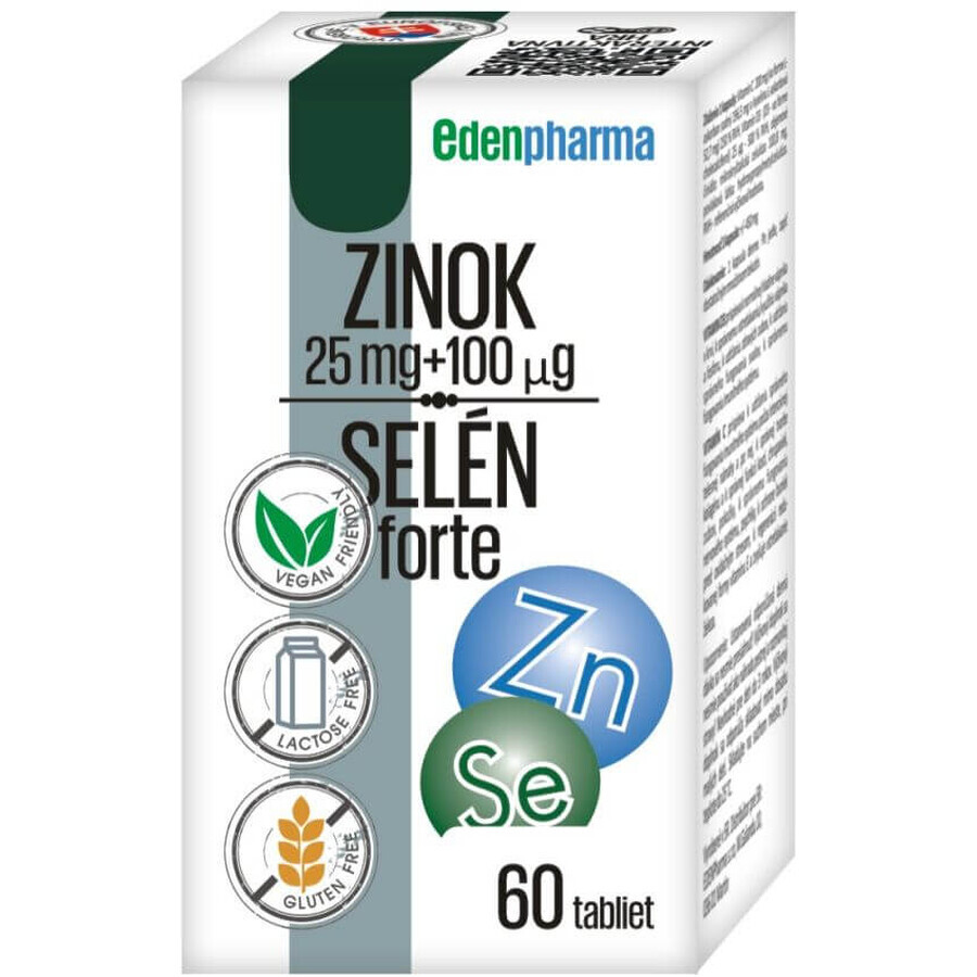 EdenPharma Zinc Selenium FORTE 60 tablets