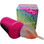 Yuuki Rainbow Small Coppetta mestruale morbida, inclusa coppetta di sterilizzazione Yuuki Rainbow Small Coppetta mestruale morbida, inclusa coppetta di sterilizzazione