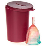 Yuuki Rainbow Small Coppetta mestruale morbida, inclusa coppetta di sterilizzazione Yuuki Rainbow Small Coppetta mestruale morbida, inclusa coppetta di sterilizzazione