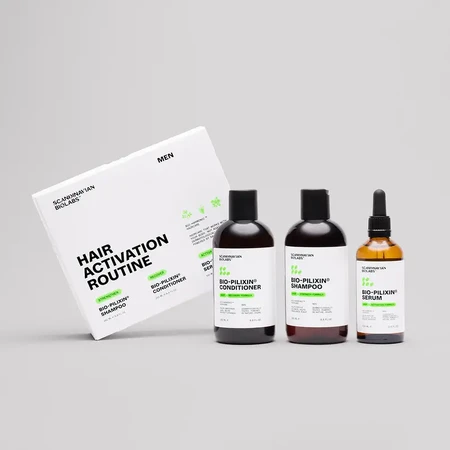 Scandinavian Biolabs® Haargroeiroutine voor mannen - shampoo + conditioner + serum