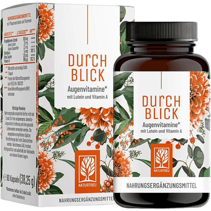 Naturtreu Clear Sight | Eye Vitamins - Lutein and Vitamin A 90 capsules