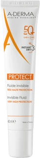 A-Derma PROTECT FLUID SPF50+ Fluid transparent 40 ml