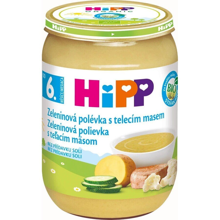 Shop HiPP Bio-Gemüsesuppe mit Kalbfleisch 190 g HiPP Bio-Gemüsesuppe mit Kalbfleisch 190 g