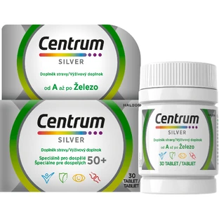 Centrum Silver 50+ sans gluten, 30 comprimés
