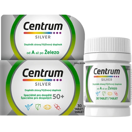 Centrum Silver 50+ sans gluten, 30 comprimés