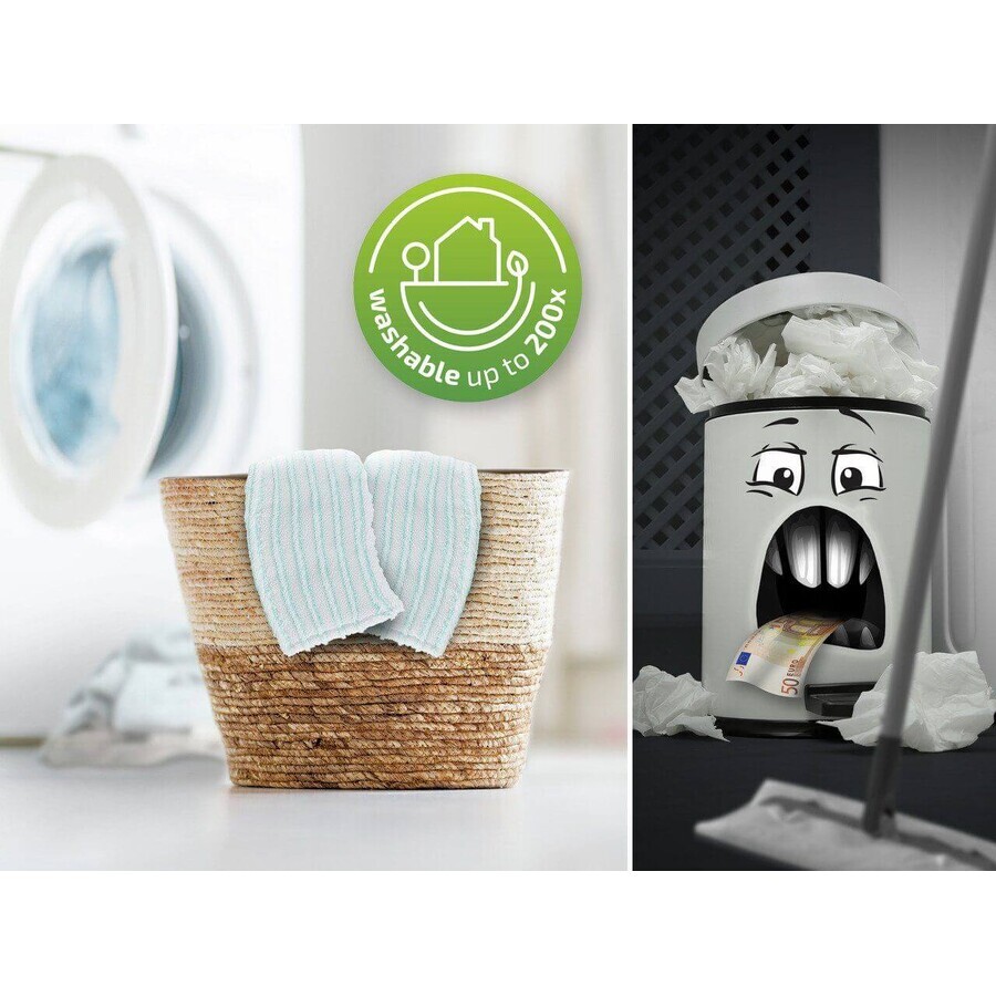 Leifheit Clean Twist M Ergo Micro Duo, remplacement de la serpillière