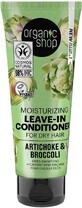 Organic Shop Balsam hidratant fără clătire pentru păr uscat Anghinare și broccoli 75 ml