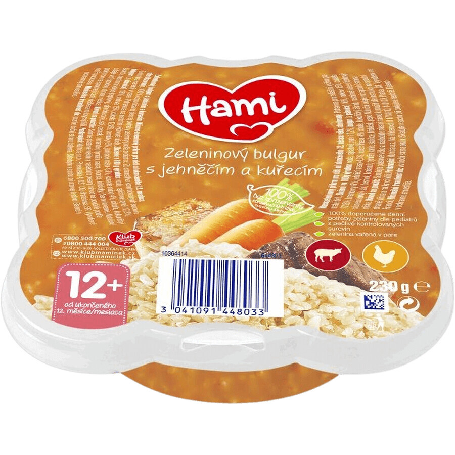 Boulgour aux légumes Hami à l'agneau et au poulet 230 g