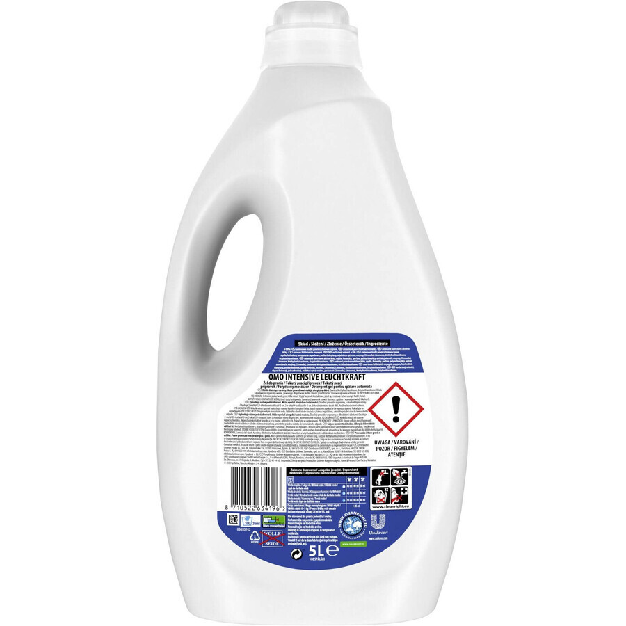Gel de lavage Omo pour linge blanc 5 litres