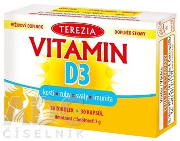 Terezia Vitamin D3 1000 IU 30 capsules