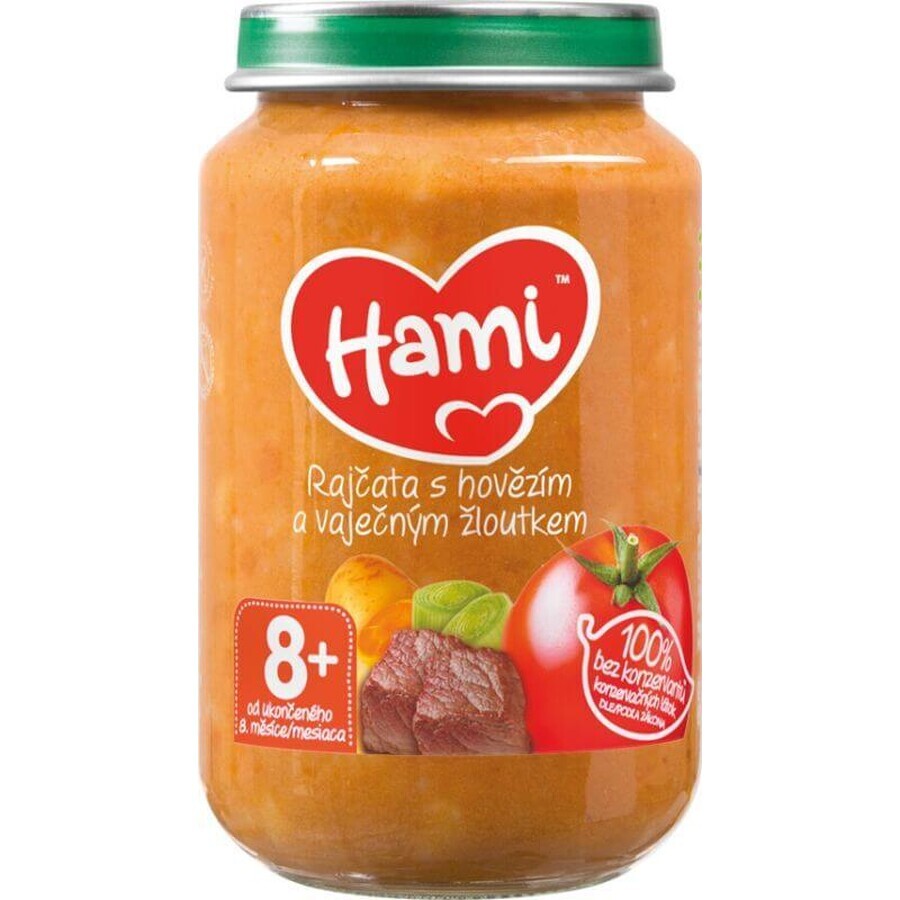 Hami Pomodoro, manzo e tuorlo d'uovo da 8 mesi 200 g