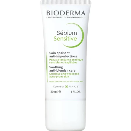 Bioderma Sébium Sensitive verzachtende en hydraterende crème voor de acnegevoelige huid 30 ml