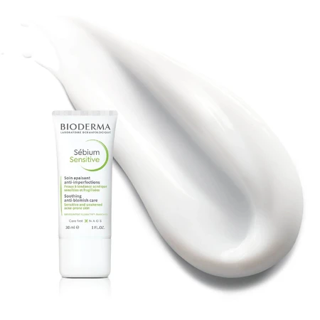 Bioderma Sébium Sensitive verzachtende en hydraterende crème voor de acnegevoelige huid 30 ml