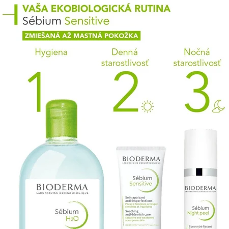 Bioderma Sébium Sensitive verzachtende en hydraterende crème voor de acnegevoelige huid 30 ml
