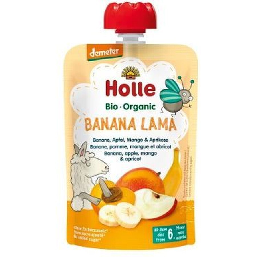 Acquista Holle Purea biologica, Banana Llama, banana, mela, mango e albicocca 100 g Holle Purea biologica, Banana Llama, banana, mela, mango e albicocca 100 g