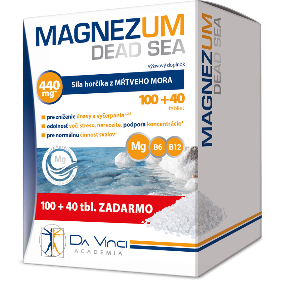 Da Vinci Academy Magnesio Mar Muerto Mar Muerto 140 comprimidos
