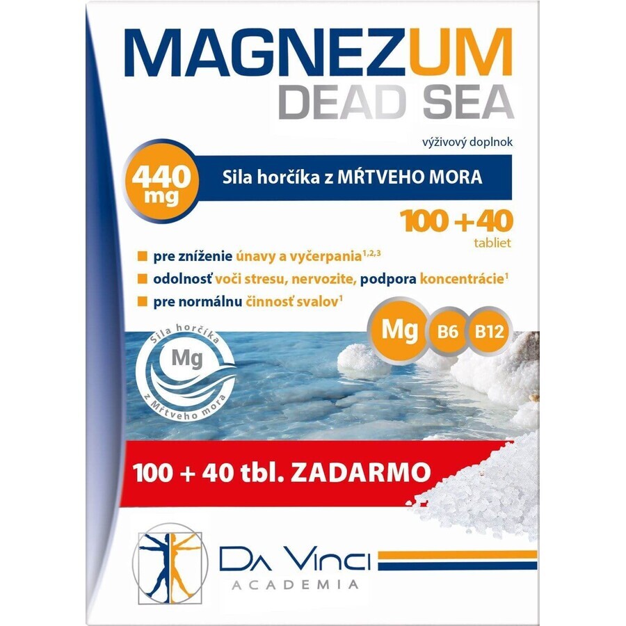 Da Vinci Academy Magnesio Mar Muerto Mar Muerto 140 comprimidos