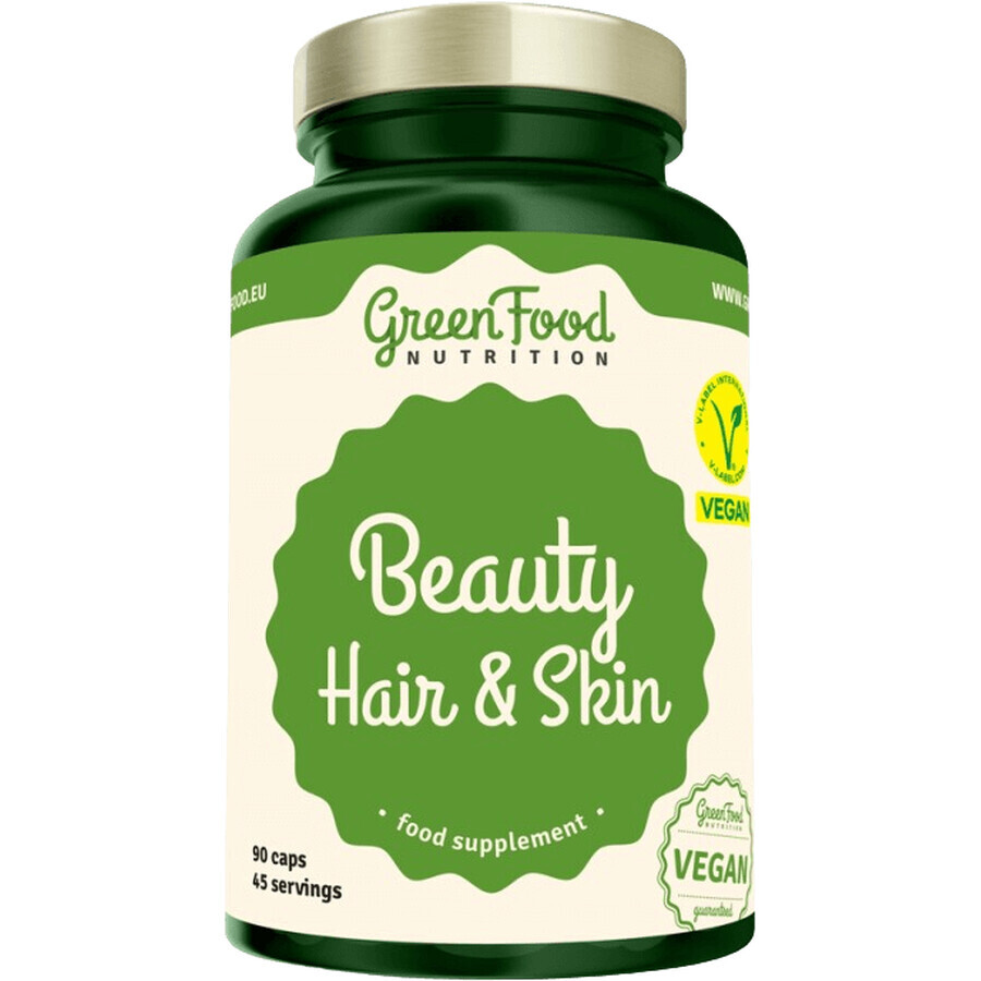 GreenFood Nutrition Beauty Hair & Skin 90 capsule