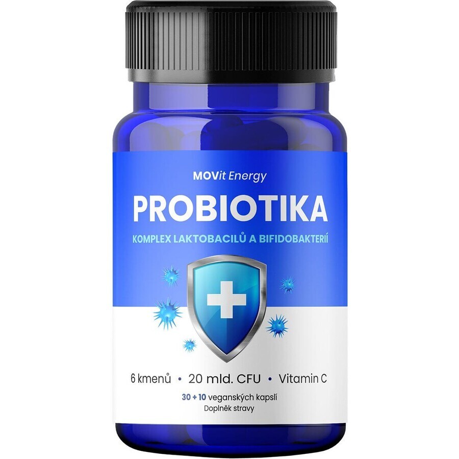 Movit Energy Probiotice - complex de lactobacili și bifidobacterii 40 capsule
