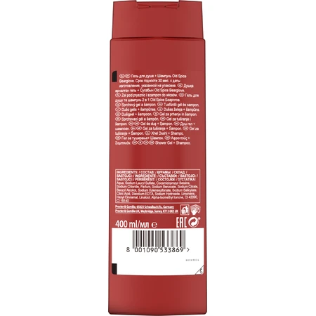 Old Spice Bearglove Shower Gel and Shampoo for Men 400 ml