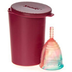 Yuuki Rainbow Large Soft Yuuki Rainbow Menstruationstasse inklusive Sterilisationstasse Yuuki Rainbow Large Soft Yuuki Rainbow Menstruationstasse inklusive Sterilisationstasse