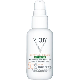 Vichy Capital Soleil UV-Clear Fluido protector antiimperfecciones SPF50+, 40 ml