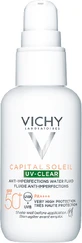 Vichy Capital Soleil UV-Clear UV-Clear Skin Imperfections Protection Fluid SPF50+, 40 ml